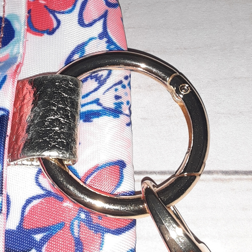 Womens' Lilly Pulitzer Wristlet Blue Pink White Floral Flower Print - Picture 6 of 10